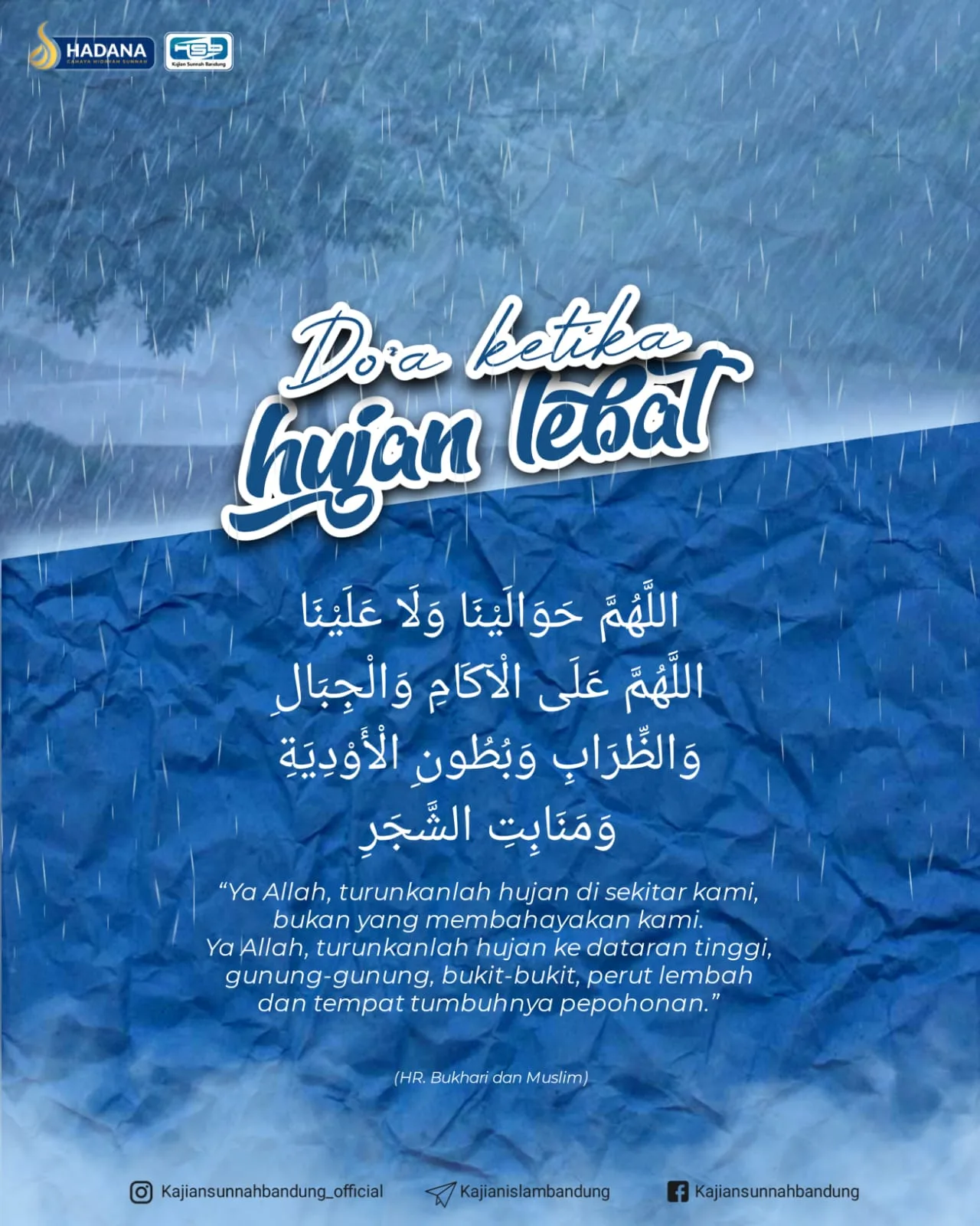 Doa Ketika Hujan Lebat: Memohon Keberkahan, Bukan Bencana