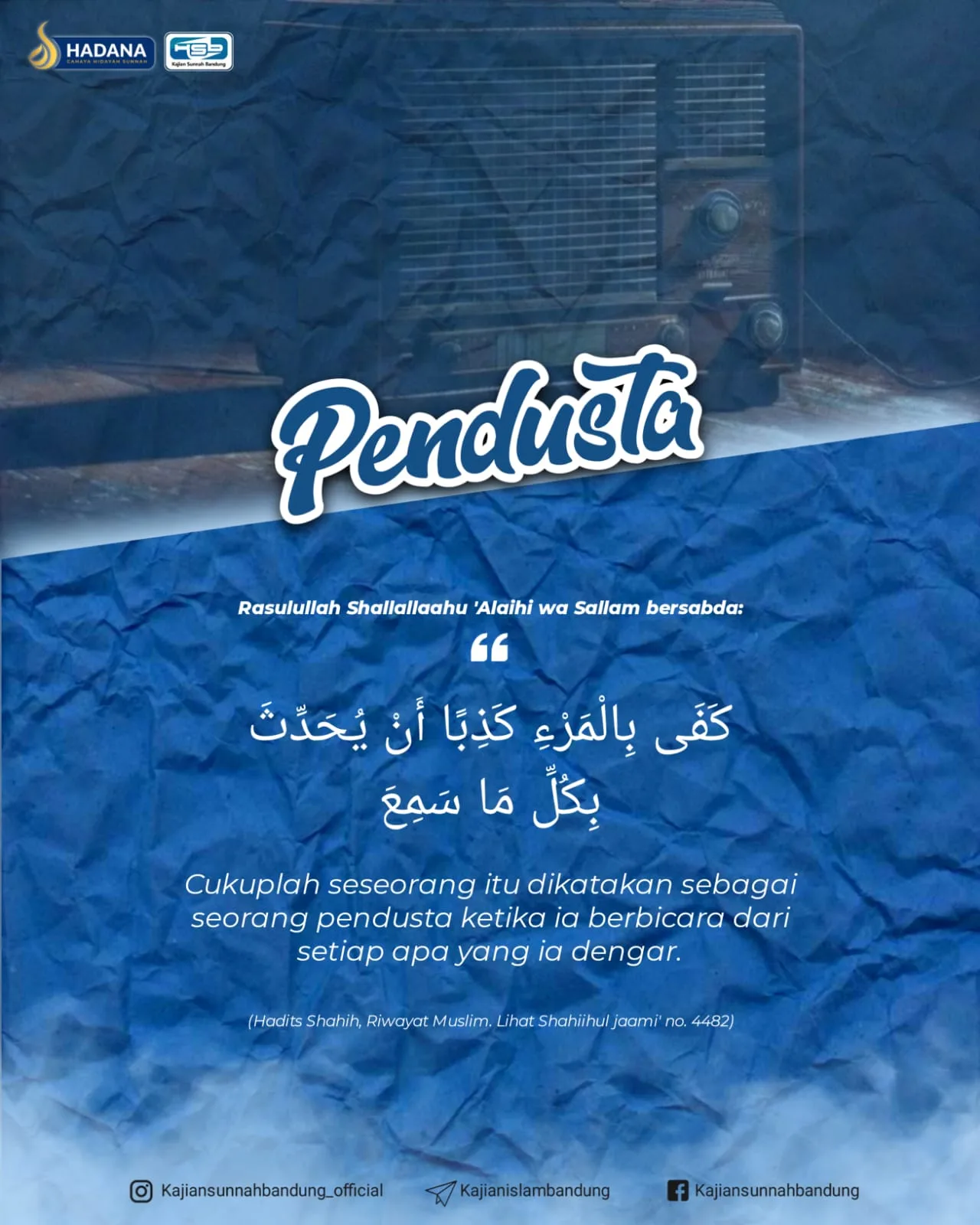 Jangan Jadi Pendusta! Saring Dulu Sebelum Sharing